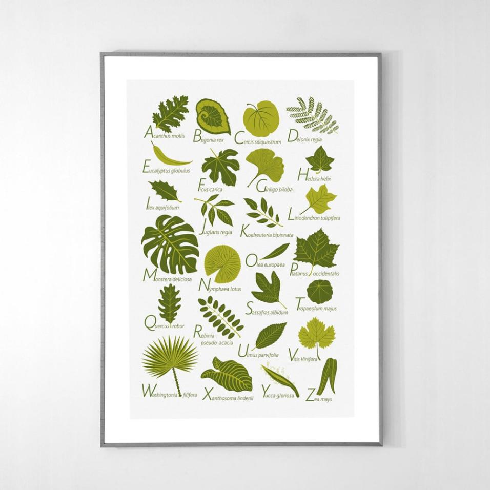 Alphabet Poster | Leaves (EN)