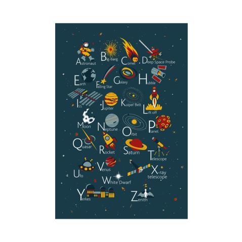 Alphabet Poster | Space (EN)