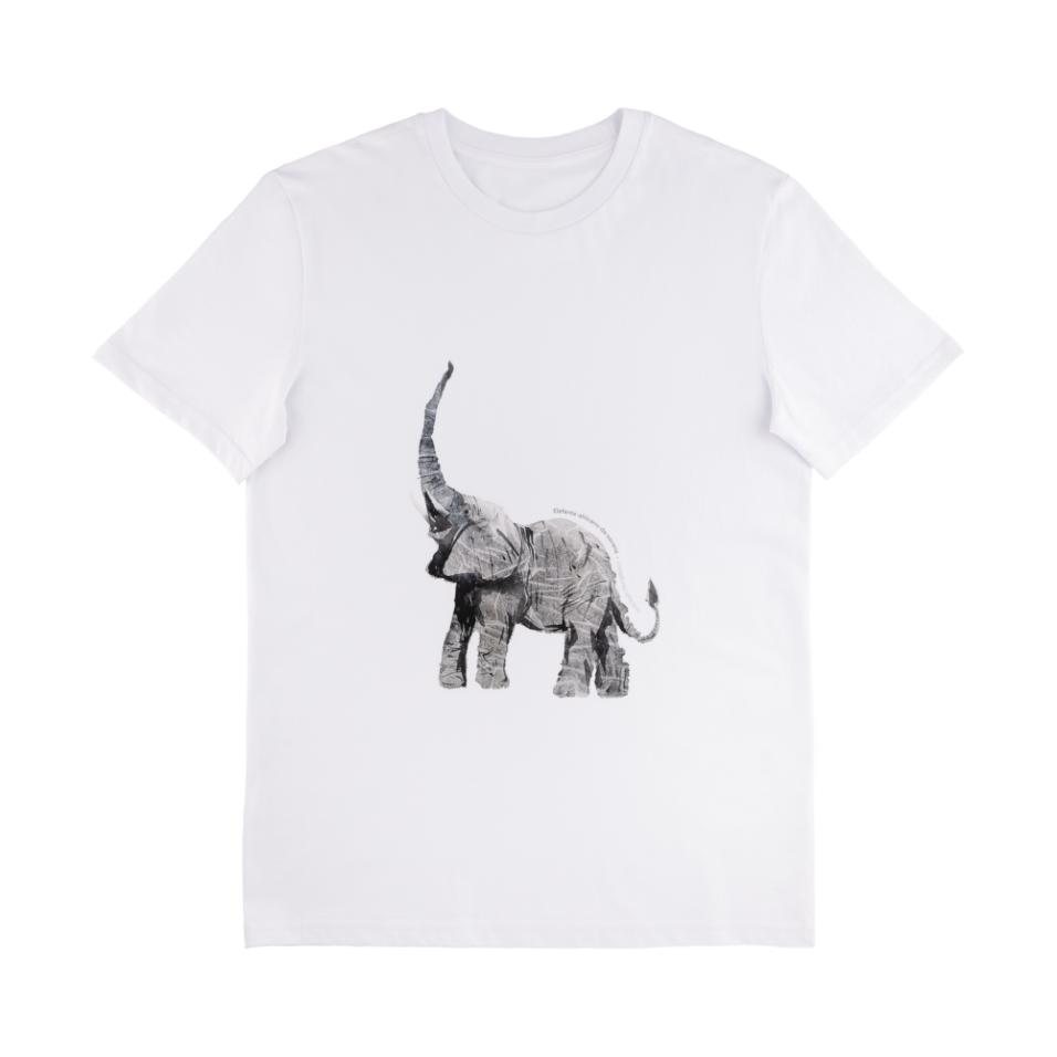 T-shirt organica Criança | Elefante-africano-da-sa
