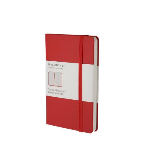 Bloco de Notas, Pocket (Quadriculado) Vermelho