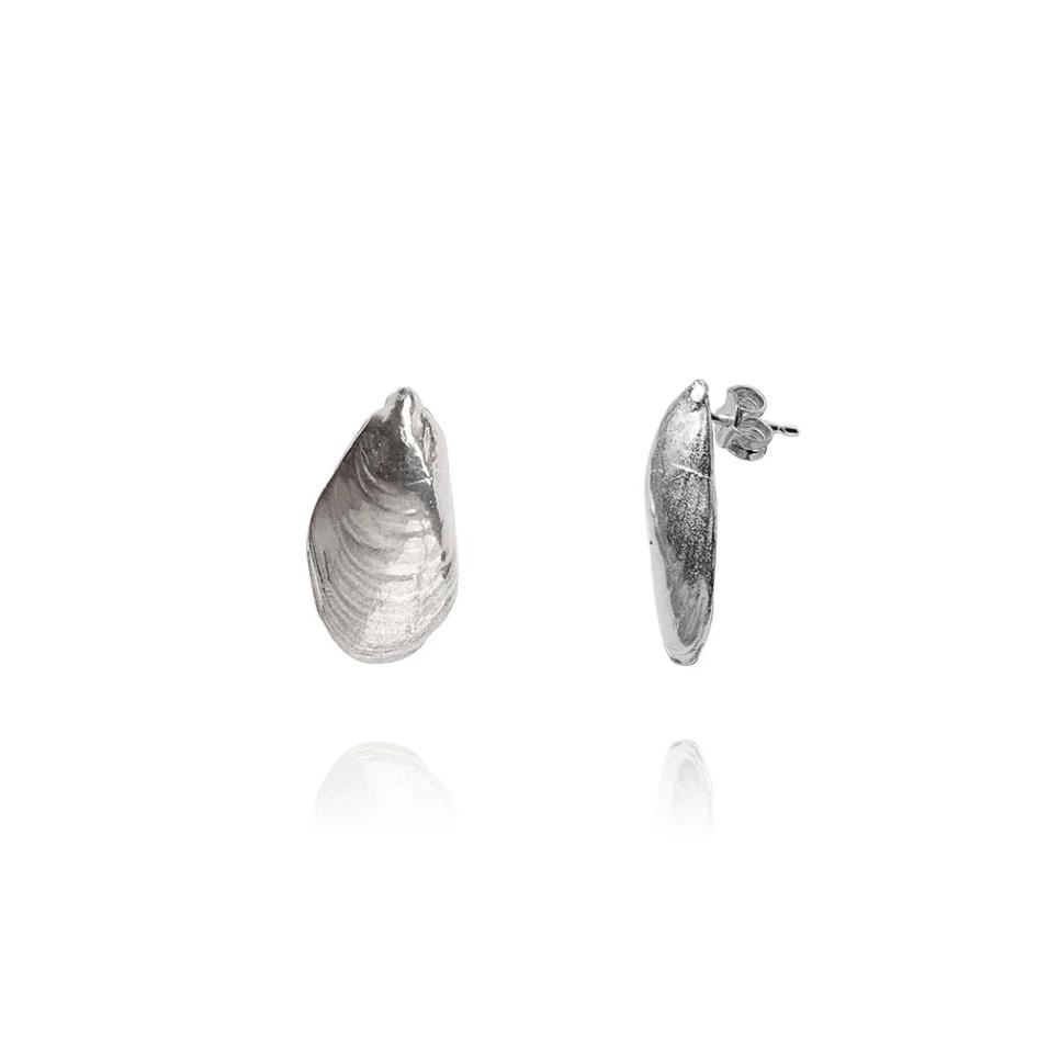 Olivia Silver Earring Mussel | MJ.OLI.057.ER31