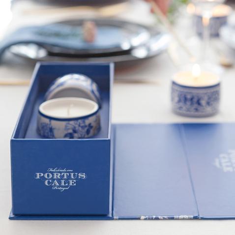 Conjunto de 3 velas aromáticas Gold & Blue