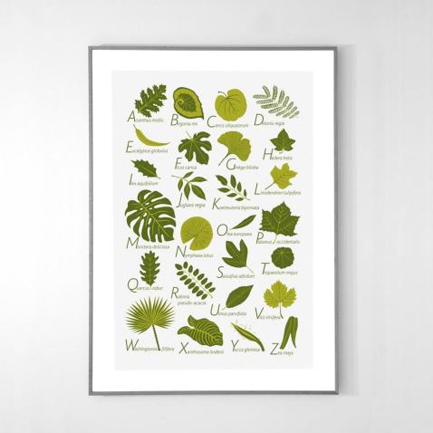 Alphabet Poster | Leaves (EN)