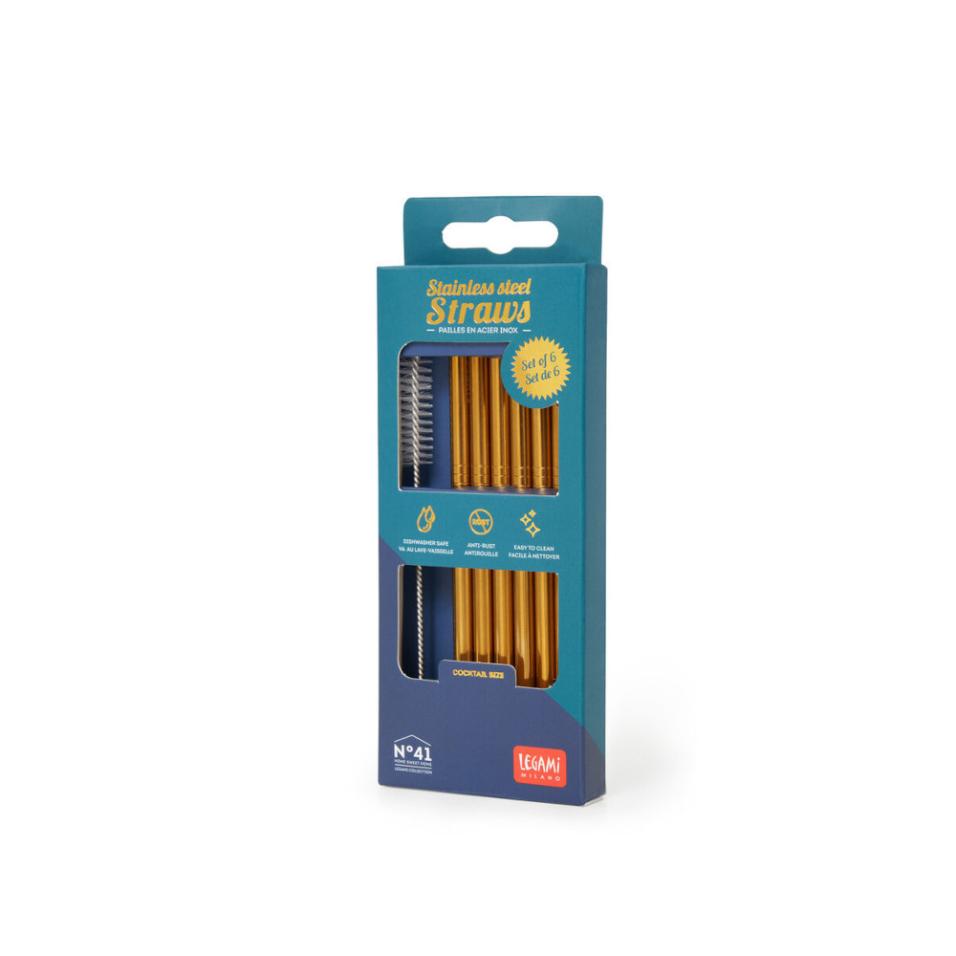 Stainless Steel Straws, cocktail size