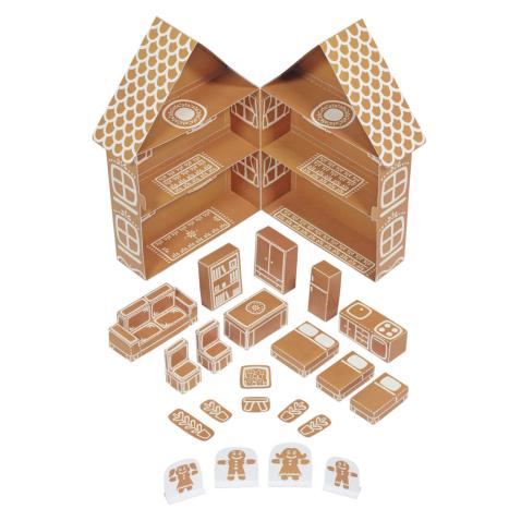 Gingerbread House Paper Toy