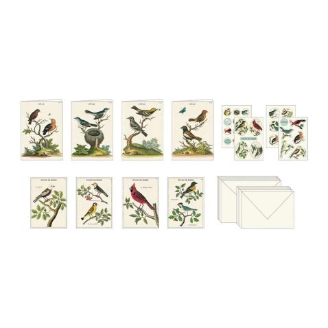 Set papelaria Cavallini Birds