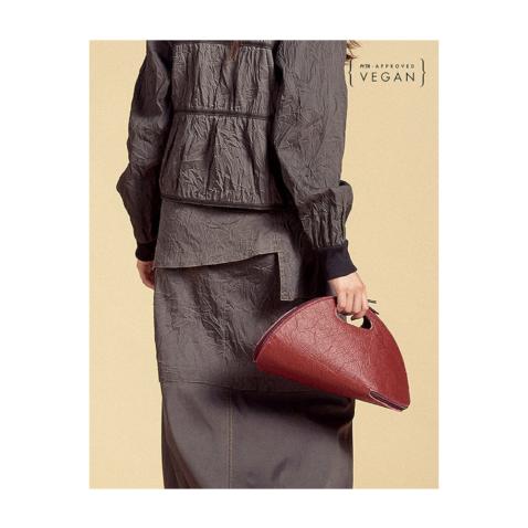 PINATEX SHELL Bordeaux Bag