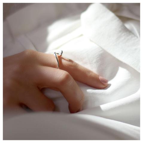 Ella Silver Ring single | MJ.ELL.010.RG14