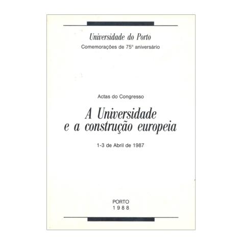 A Universidade e a Construção Europeia