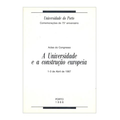 A Universidade e a Construção Europeia