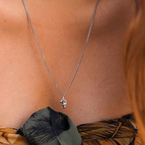 Ella Silver Necklace | MJ.ELL.036.PD00 + MJ.JAN.022.NK60
