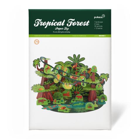 Tropical Forest Paper Toy
