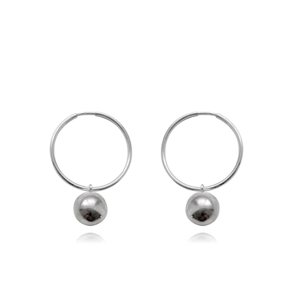 Bárbara Silver Hoops | MJ.BAR.004.BR32