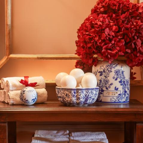 Conjunto de Sabonetes Enfeite de Natal Gold & Blue | 2x110g