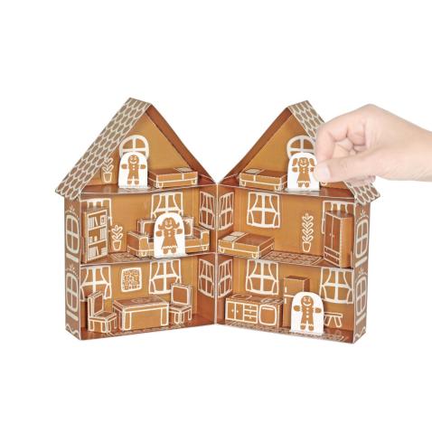 Gingerbread House Paper Toy