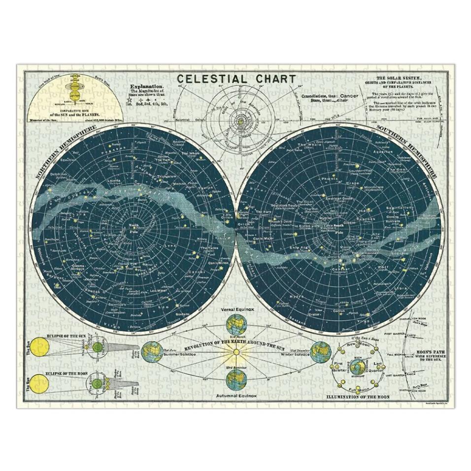 Puzzle Cavallini 1000 pçs 55X70cm Celestial