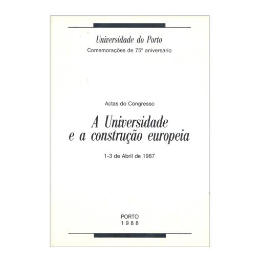 A Universidade e a Construção Europeia