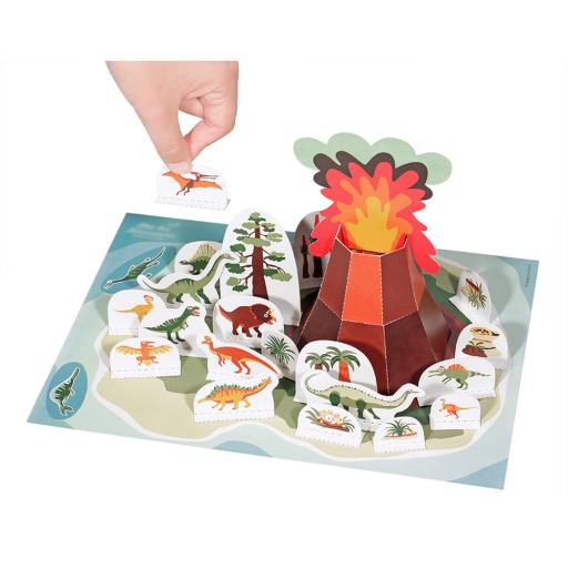 Dinosaur Island Paper Toy