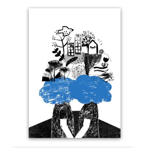 Poster A4 | Viver nas Nuvens | imprimir