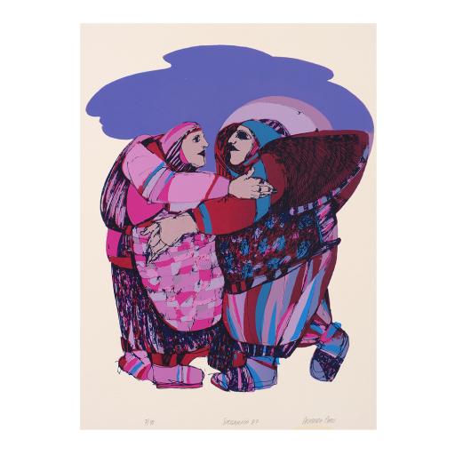 Serigrafia | Sem Título versus MULHER-ABRAÇO